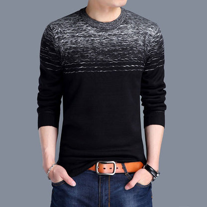 2022 New Brand Designer Pullover Striped Men Sweater Mens Thick Winter Warm Jersey Knitted Sweaters Mens Wear Slim Fit Knitwear