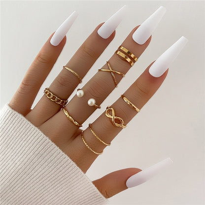 Hip Hop Cross Ring On Finger Chains Adjustable Jewelry Rings for Men Women Gothic anillos Aesthetic Rings 2023 Trend Accessories