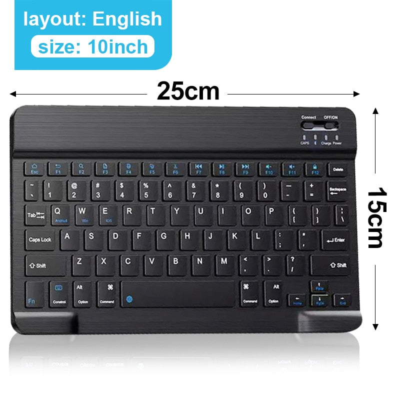 Mini Bluetooth Keyboard Wireless Keyboard Rechargeable For Phone Tablet Russian Spanish Keyboard For Android ios Windows