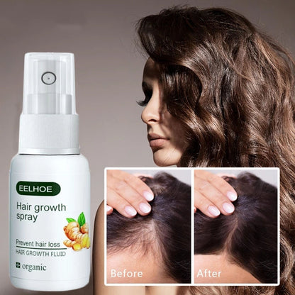 Fast Hair Growth Spray Serum Ginger Anti Hair Loss Treatment Product Prevent Thinning Dry Frizzy Repair Beauty Hair Care Essence