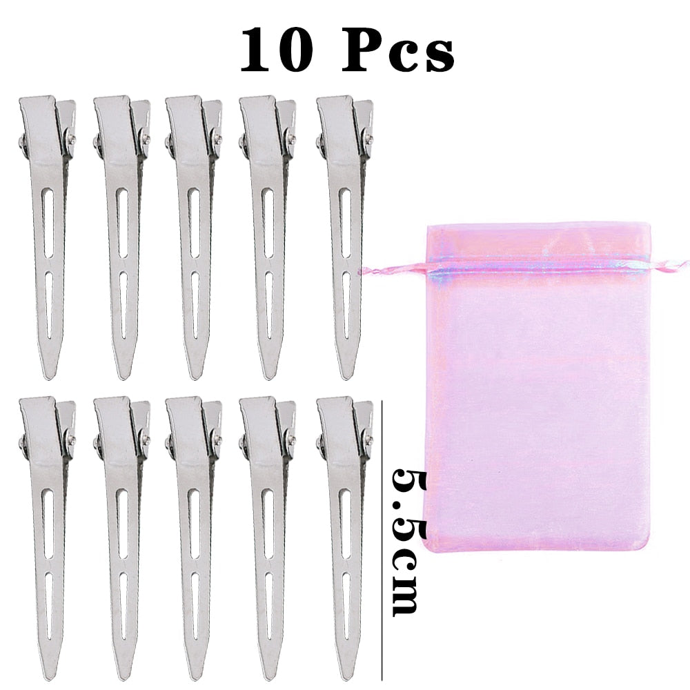 10/20 Pcs Professional Ladies Salon Fixed Hair Pin Curl Hairclip Makeup No Crease Hair Clip Hairdressing Styling Tool with Bag