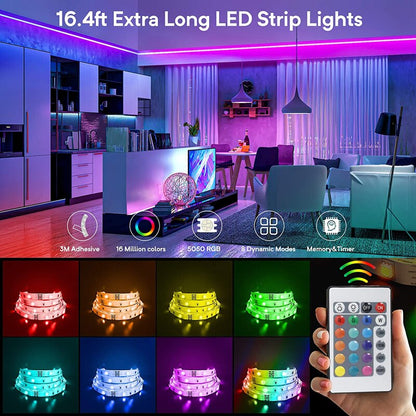 LED Strip Light Flexible Lamp 1M 2M 3M 4M 5M Tape Diode SMD 2835 DC5V Desk Screen TV Background Lighting USB Cable 3 Key Control