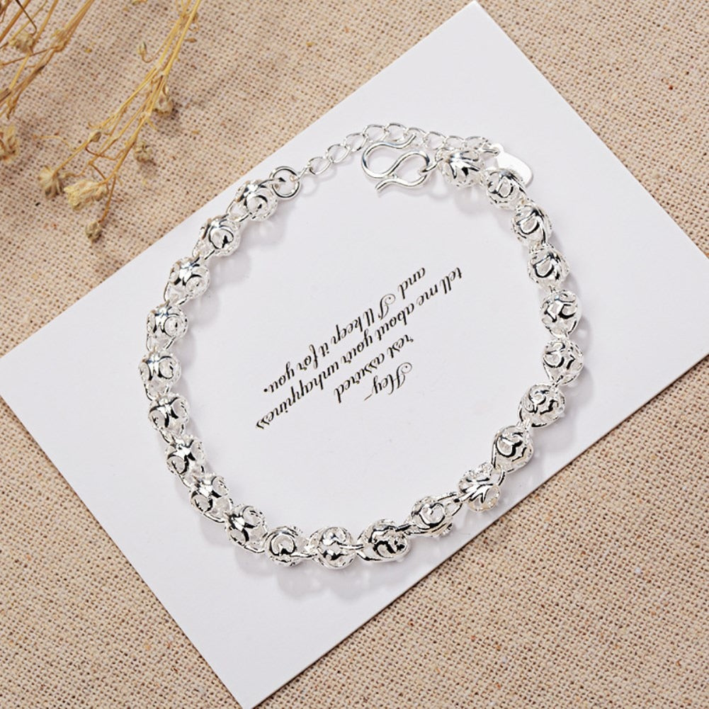 8 Inch 18K Gold Bracelet 5MM Sideways Chain Bracelet For Woman Men Fashion Wedding Engagement 925 Sterling Silver Jewelry Gifts