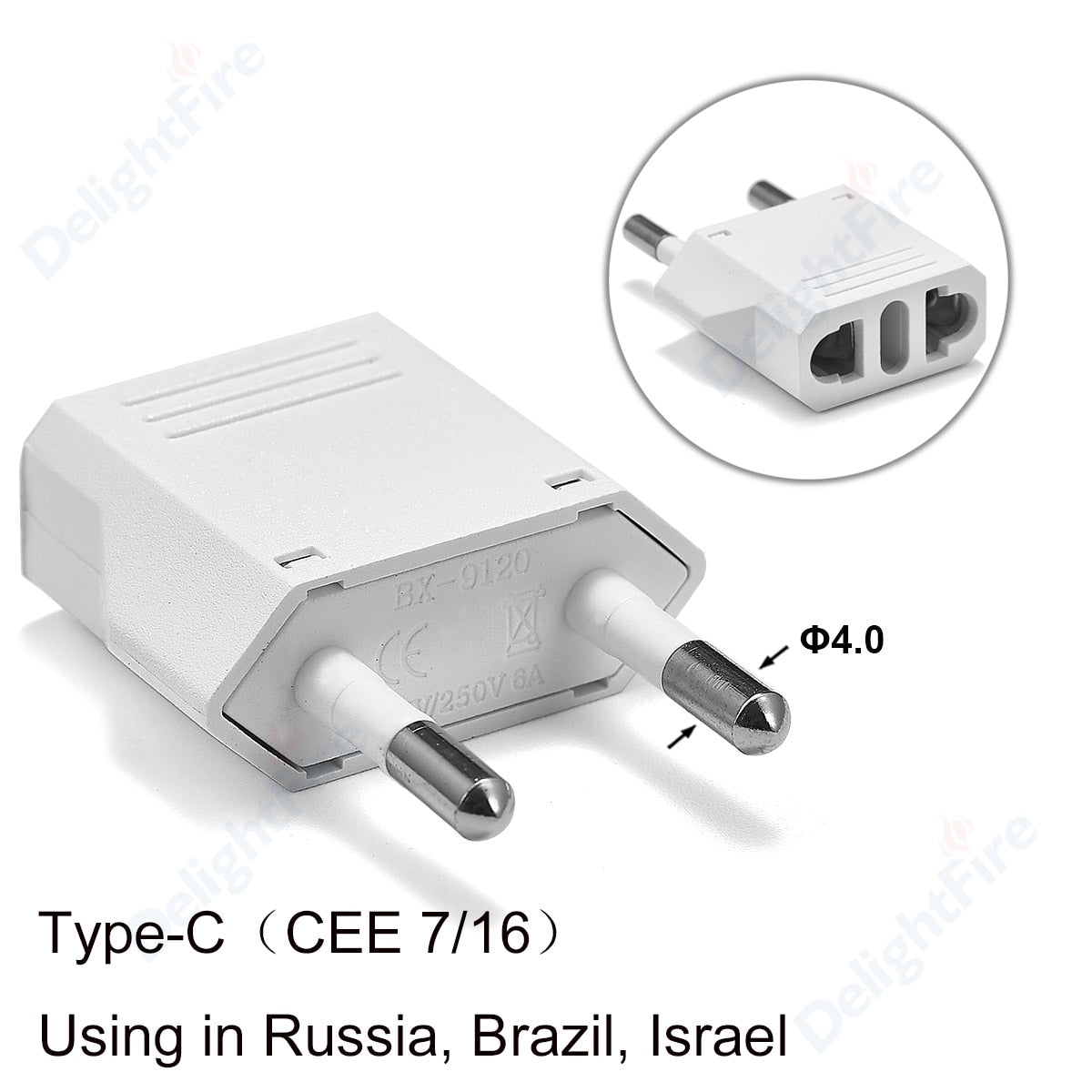 EU European Socket US AU KR Plug Adapter Japan China US To EU Travel Power Adapter Electric Converter Charger Socket AC Outlet