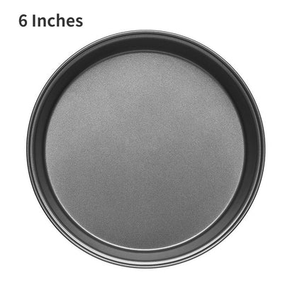 6/7/8/9/10 inch round pizza tray household shallow pizza baking tray mold Western food making tools