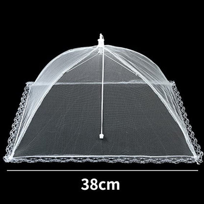 Foldable Food Mesh Cover Fly Anti Mosquito Pop-Up Food Cover Umbrella Meal Vegetable Fruit Breathable Cover Kitchen Accessories