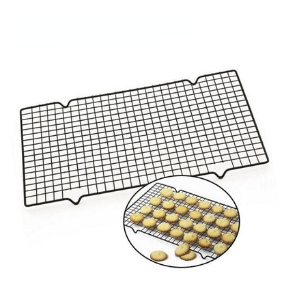 Baking Cake Cooling Rack Black Non-stick Cold Drying Wire Baking Net for Dessert Tart Grilled Chicken Wings Utensils Baking Tool