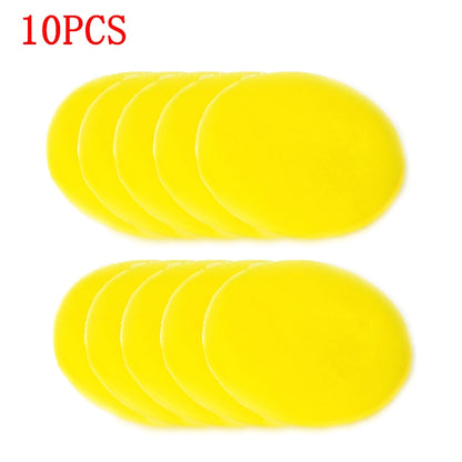 Car Round Waxing Polish Sponges High Density Foam Applicator Pads Curing and Polishing Sponges  car detailing tools  car wash