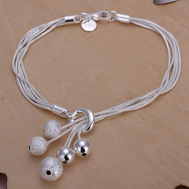8 Inch 18K Gold Bracelet 5MM Sideways Chain Bracelet For Woman Men Fashion Wedding Engagement 925 Sterling Silver Jewelry Gifts