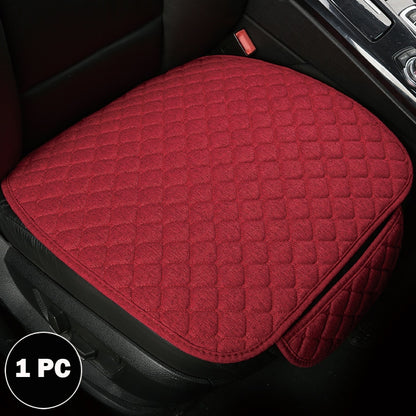 Big Size Linen Flax Car Seat Cover Protector Front Seat Backrest Cushion Pad Mat Auto Front Interior Styling Truck SUV or Van