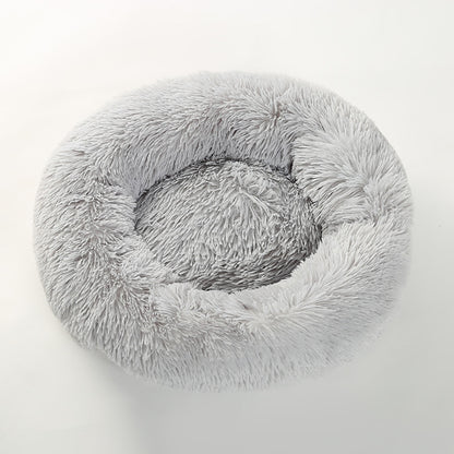 Pet Cat Bed Cushion Comfortable Donut Round Plush Kennel Pet Dog Nest Bed Winter Ultra Soft Washable Pet Bed for Dogs Cats