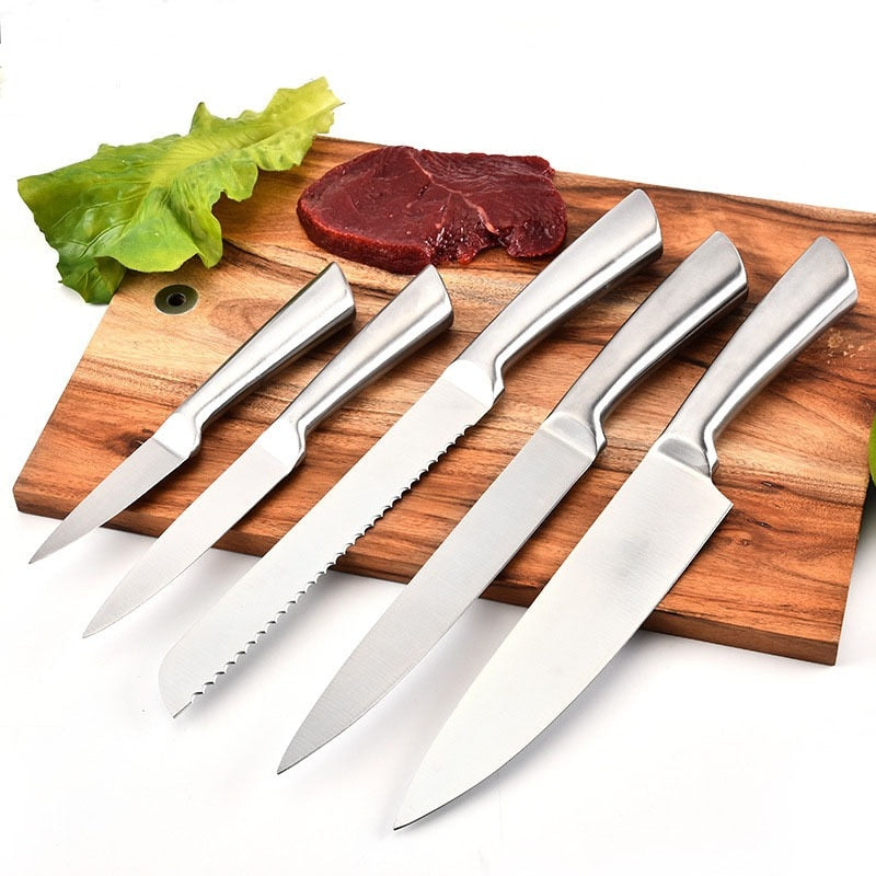 Chef&#39;s Knife Hollow Handle Kitchen Knife Sets Yangjiang Kitchen Knife Slicing Knife Kitchen Stainless Steel kitchen knifes set