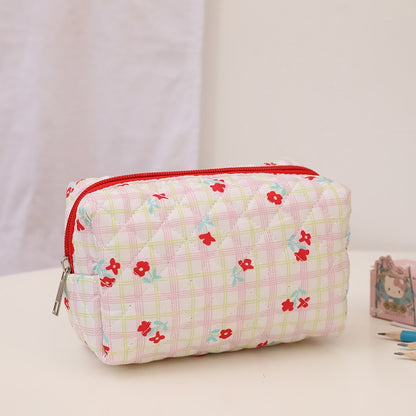 Large Capacity Plush Cosmetic Storage Bag Women Makeup Organizer Handbag Stationery Bag Pencil Case Pencilcase Pen Box Supplies