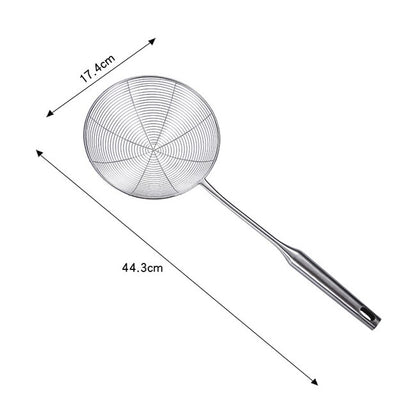 Premium 304 Stainless Steel Spider Mesh Strainer & Colander Ladle Skimmer Cooking Tool Kitchenware Heat-resistant