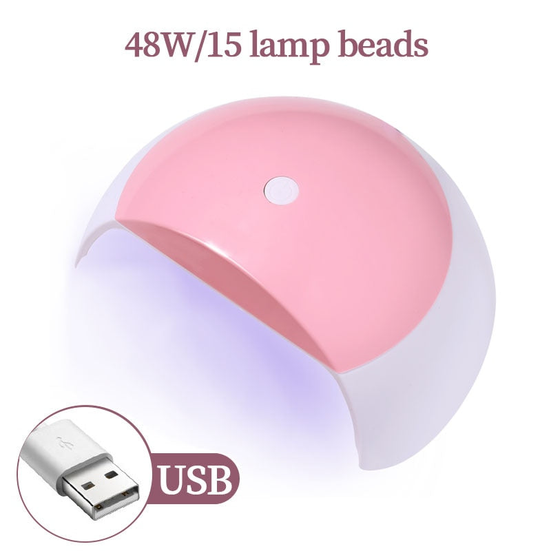 LULAA USB 18 UV Lights Drying Lamp For Curing Gel LED Nail Phototherapy Machine Professional Manicure Tool Salon Equipment