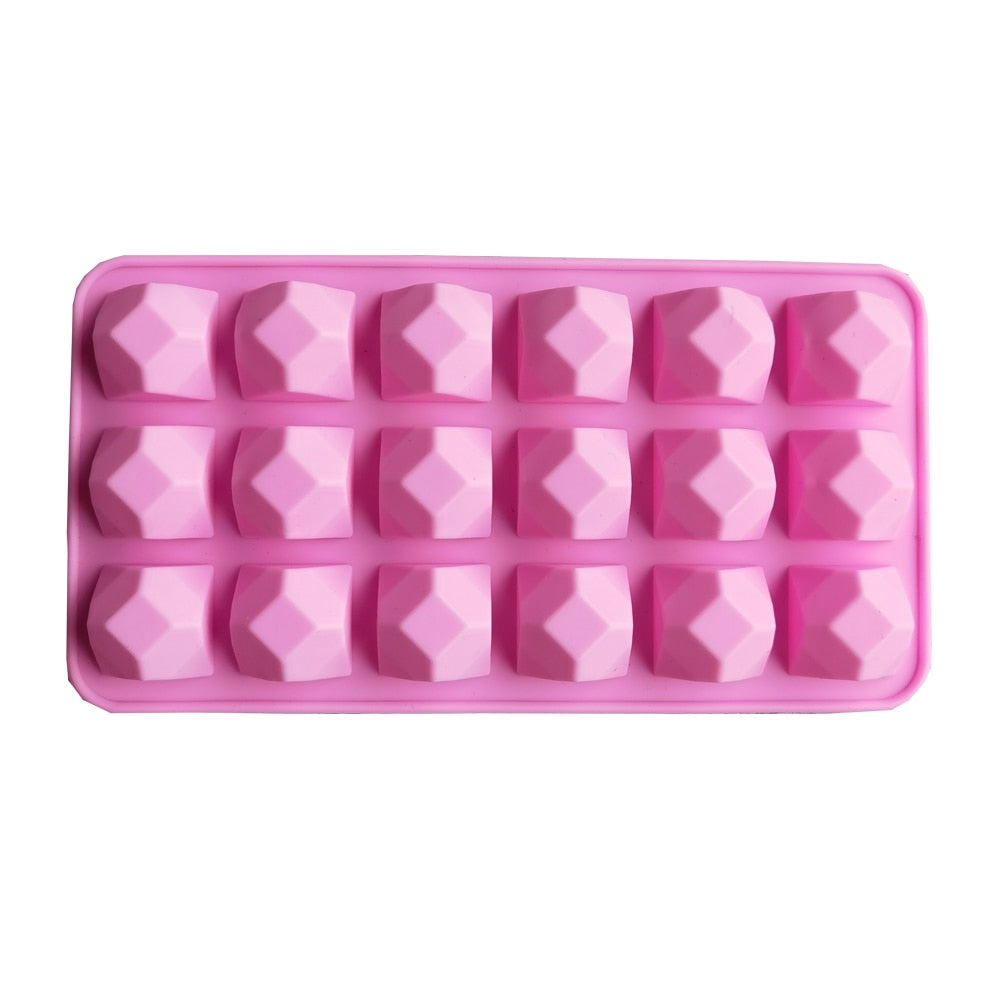 18 Hole Masonry Shaped Cake Mold Silicone Chocolate Mold Cookie Candy Baking Mould Pastry Making Tray Cake Decorating Tools