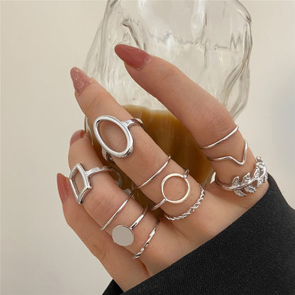 Hip Hop Cross Ring On Finger Chains Adjustable Jewelry Rings for Men Women Gothic anillos Aesthetic Rings 2023 Trend Accessories