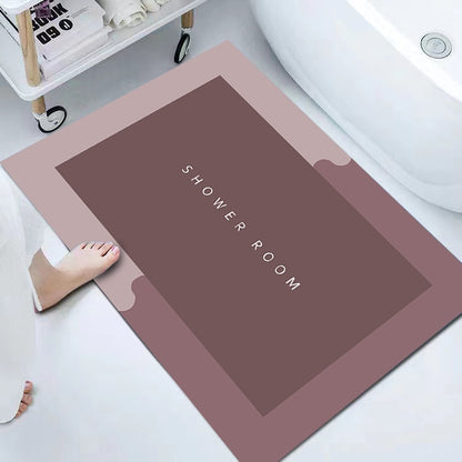 Super Absorbent Bath Mat Instant Drying Mat Bathroom Rug Non-slip Entrance Doormat Nappa Skin Floor Mat Toilet Carpet Home Decor