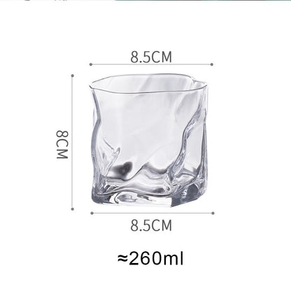 Irregular Whisky Glass Crystal Old Fashioned Whiskey Bar Wine Glass Tumbler Vodka Cup