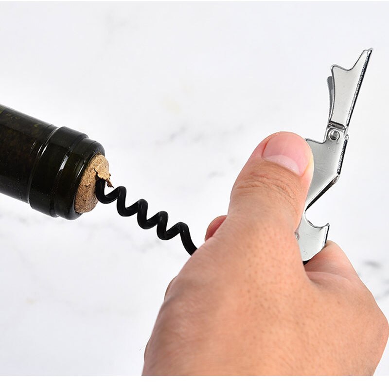 Multifunctional Wine Bottle Opener Seahorse  Stainless Steel  Beer Corkscrew Knife Kitchen Gadget Bar Accessories