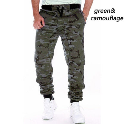 Sweatpants Men Camouflage Elasticity Military Cargo Pants Drawstring Multi Pockets Bottoms Casual Jogger Trousers