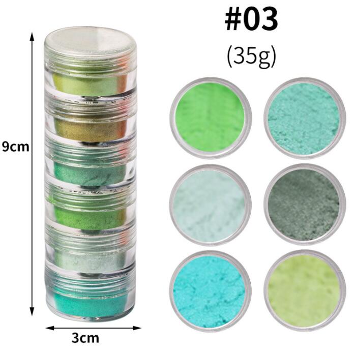 1pc 19Colors Nail Glitter Mirror Powder Chrome Dust Pigment 0.5g Paint Dip Metallic Shiny With Magic Effect Dust