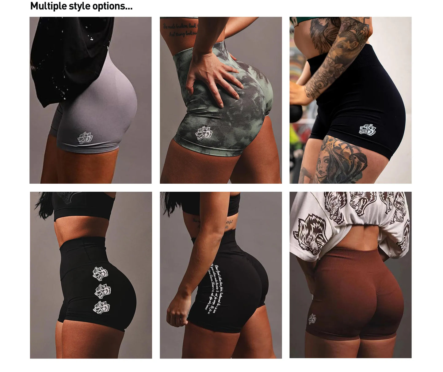 Darc Women Sport Shorts Wolves Women Sports Tight Gym Seamless High Waist Buttock Lifting Sexy Yoga Pants Bicycle Push-Up Shorts