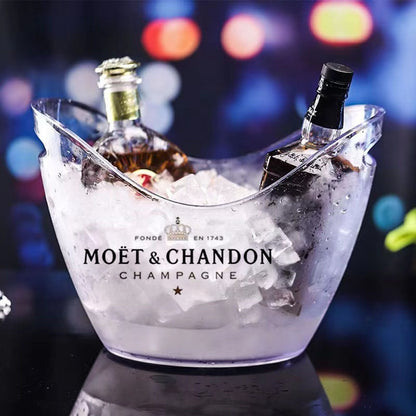 Moet&amp;Chandon Champagne Bottle Freezer Bag Ice Bucket Wine Cup Champagne Bucket Transparent Home Bar Kitchen Restaurant Gift Cup