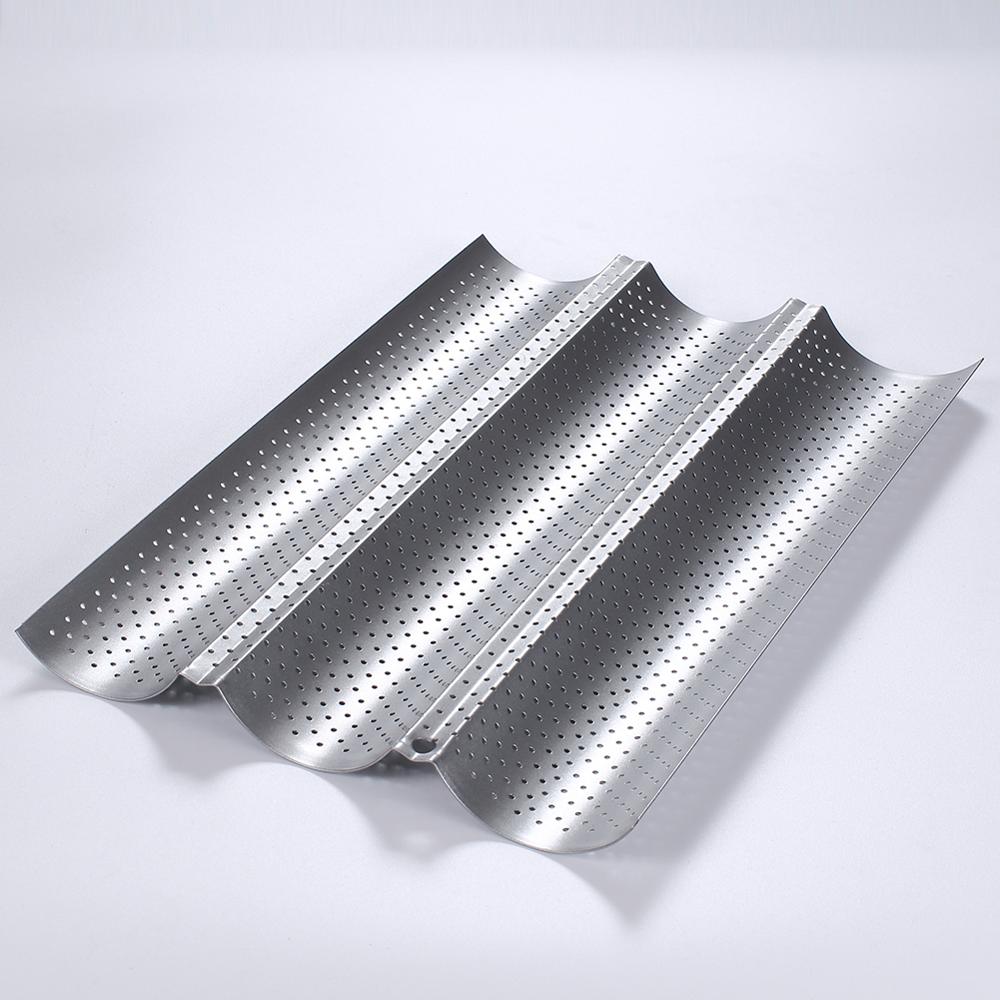 Kitchen Accessories Homemade Baguette Carbon Steel Pan French Bread Wands Baking Mold Nonstick Bakeware Pastry Tray Toaster Tool
