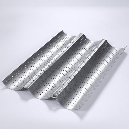 Kitchen Accessories Homemade Baguette Carbon Steel Pan French Bread Wands Baking Mold Nonstick Bakeware Pastry Tray Toaster Tool