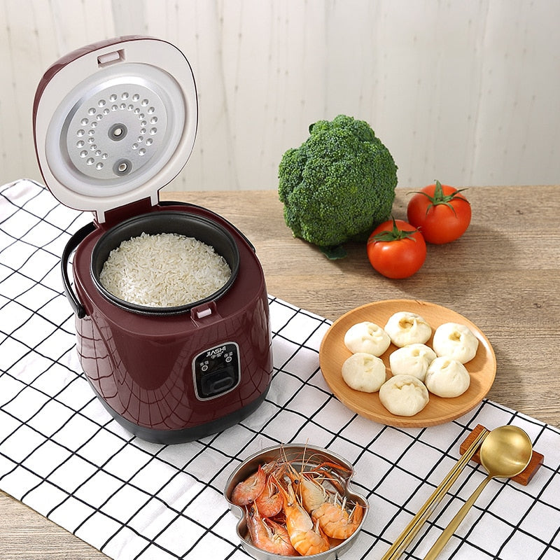 1.2L Mini Electric Rice Cooker Multifunctional Cooker Non-Stick Pan Household Porridge Cooking Soup Stewing Machine Electric Pot