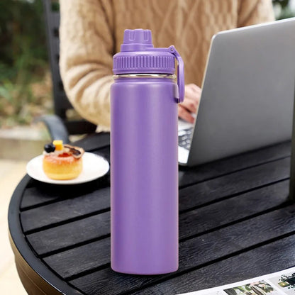 Thermo Bottle Sport Thermal Insulation Cup Travel Water Bottle Vacuum Flask  304 Stainless Steel Portable Insulation Coffee Cup