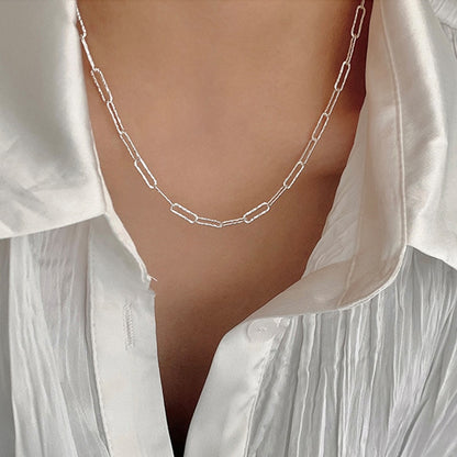 2022 Popular Silver Colour Sparkling Clavicle Chain Choker Necklace Collar For Women Fine Jewelry Wedding Party Birthday Gift