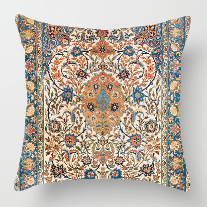 2021 New Ethnic Persian Carpet Print Linen Pillows Case Hot Bohemian Decorative Geometric Throw Pillows Sofa Couch Home Decor