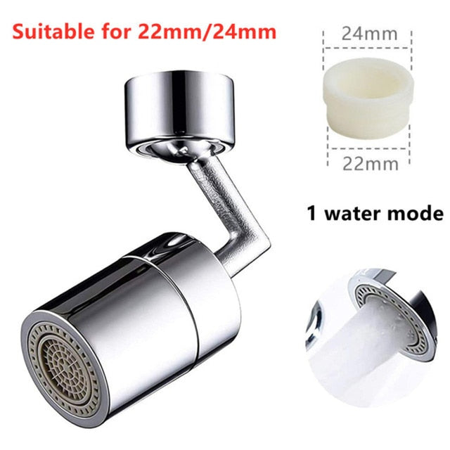 1080 Degree Rotating Faucet Extender Universal Waterproof Splash Nozzle Washing Pool Aerator Home Kitchen Bathroom Accessories