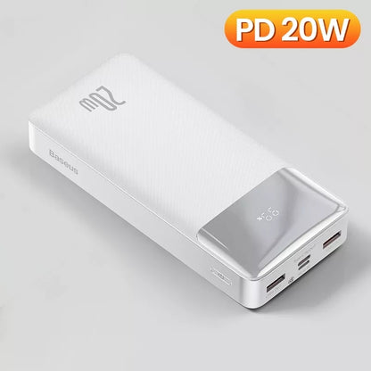 Baseus Power Bank 30000mAh Mobile Phone Charger Portable External Battery Powerbank Quick Charge For IPhone 13 Xiaomi Poverbank