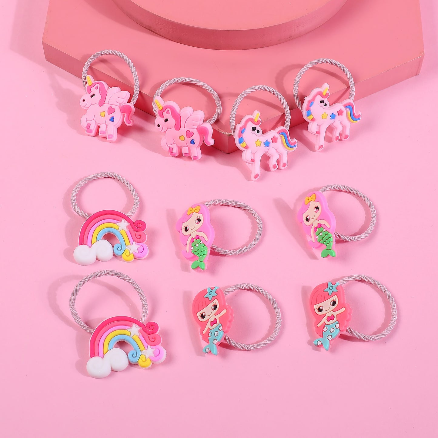 10PCS/Set New Cute Cartoon Unicorn Hair Clips for Girls Colorful Sweet Unicorn Hairpin Kids Barrette Hair Accessories for Girls