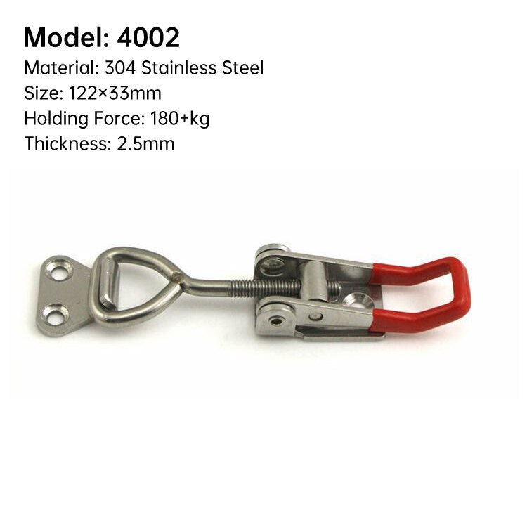 New Hasp Adjustable Cabinet Boxes Lever Handle Lock Hasp Toggle Catch Toggle Clamp For Sliding Door Furniture Hardw
