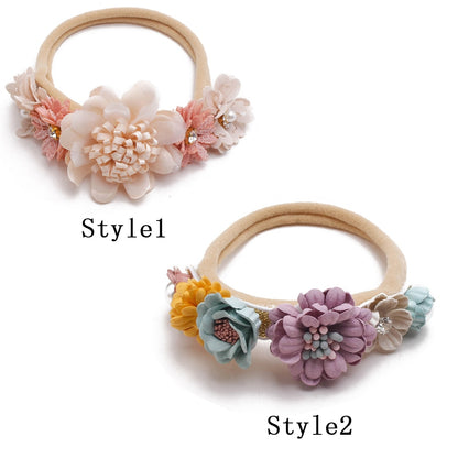 Baby Girl Headband Cute Baby Elastic Hair Band Newborn  Head Flower Toddler Headband Headwear Kids Accessories