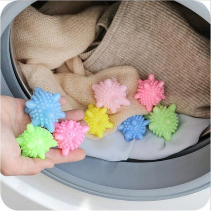 Delysia King 10pcs Multicolor Decontamination Laundry Ball Anti-Tangle Washing Machine Cleaning Household Supplies
