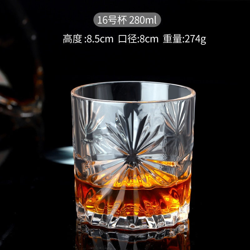 Glass Bar Hotel Home whisky beer glass wine Crystal Wine Glass Wine Set hot sale good quality Multiple styles can be selected