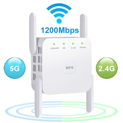 5G Repeater WiFi Long Range 1200Mbps Wifi Extender Router Signal Wi fi Amplifier Network Wi-fi Booster 2.4G Wi-fi Repeater