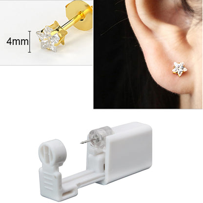 1/2/4Pcs Disposable Sterile Ear Piercing Unit Cartilage Tragus Helix Piercing Gun No Pain Piercer Tool Machine Kit Stud Jewelry