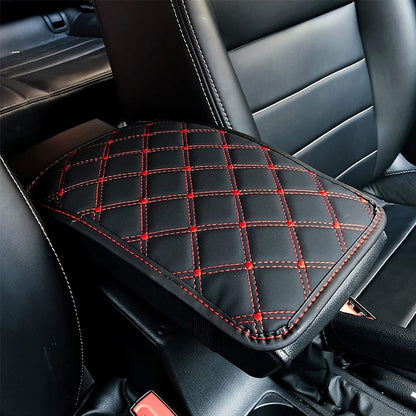 Leather Car Armrest Mat Universal Interior Auto Armrests Storage Box Mats Dust-proof Waterproof Cushion Cover Armrest Protector