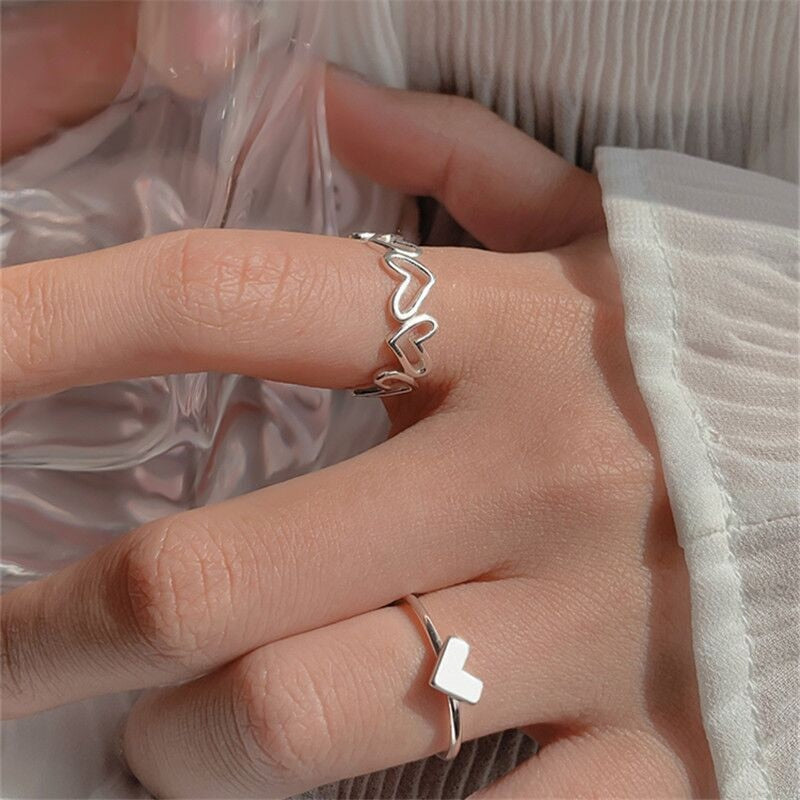 Hip Hop Cross Ring On Finger Chains Adjustable Jewelry Rings for Men Women Gothic anillos Aesthetic Rings 2023 Trend Accessories