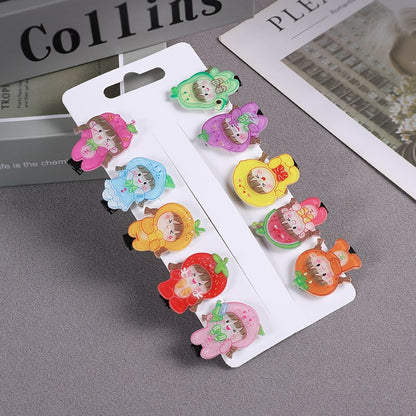 10PCS/Set New Cute Cartoon Unicorn Hair Clips for Girls Colorful Sweet Unicorn Hairpin Kids Barrette Hair Accessories for Girls