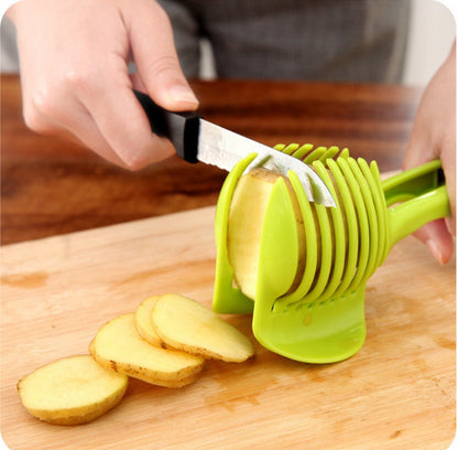 1Piece Tomato Smart Slicer Potato Peeling Knife Holder To Clean And Convenient Kitchen Good Helper Work Tool Fruit Items New