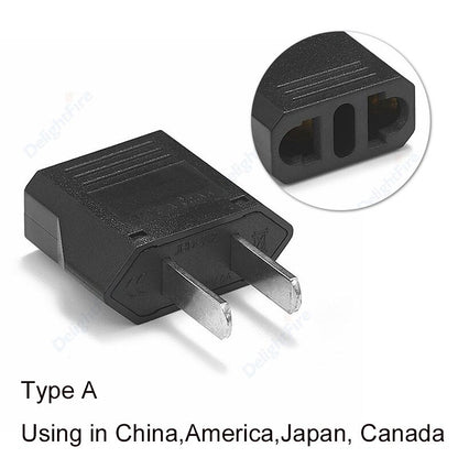 EU European Socket US AU KR Plug Adapter Japan China US To EU Travel Power Adapter Electric Converter Charger Socket AC Outlet