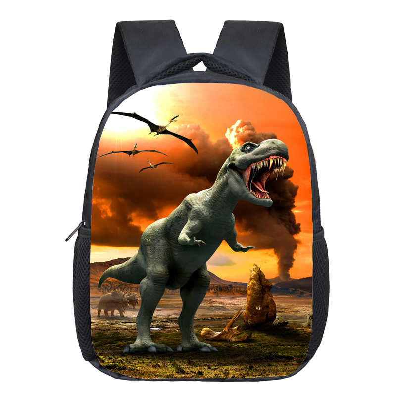 12 Inch Animals Dinosaur Backpacks Dinos Children School Bags Baby Toddler Bag Boys Backpack for Kids Kindergarten Bags Gift