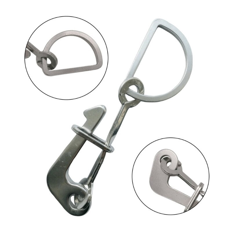 Carabiner Spring Snap Hook Carabiner Clips for fender Attach Rope Tug Ship Hardw GTWS